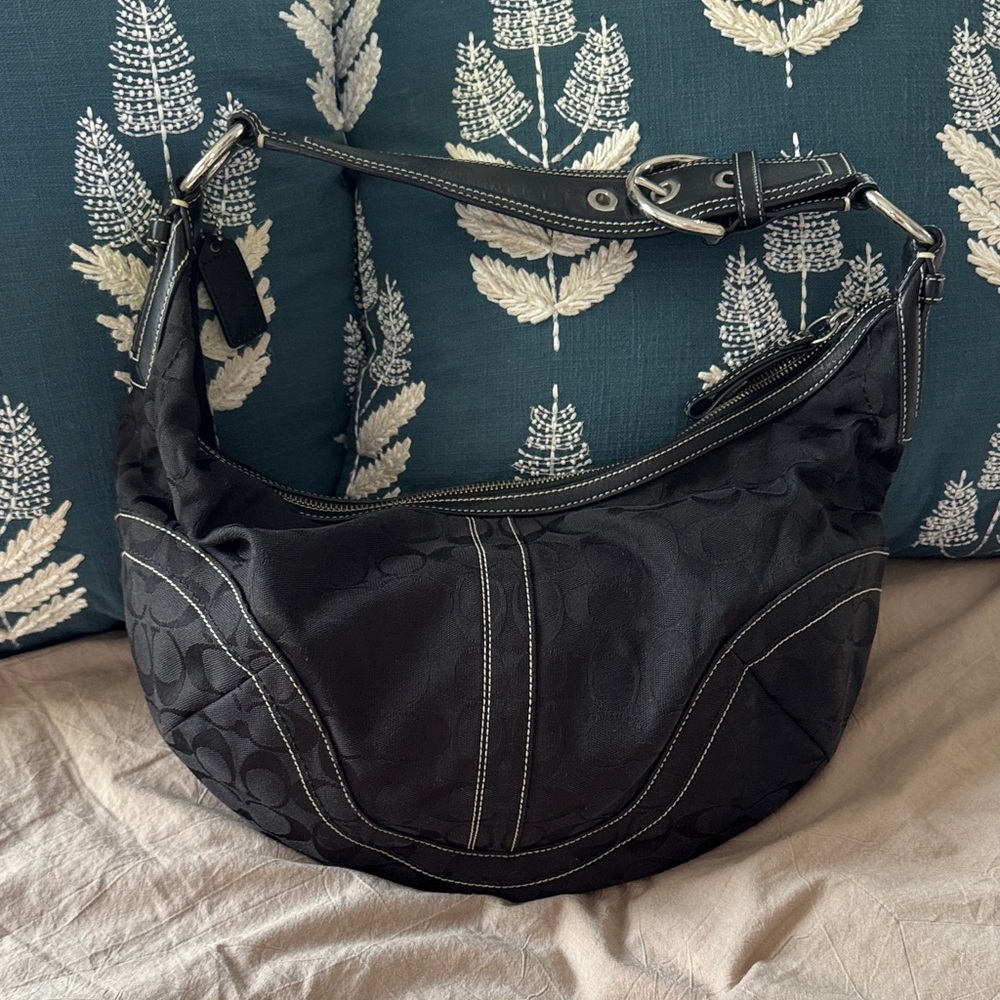 Coach Black Hobo Bag